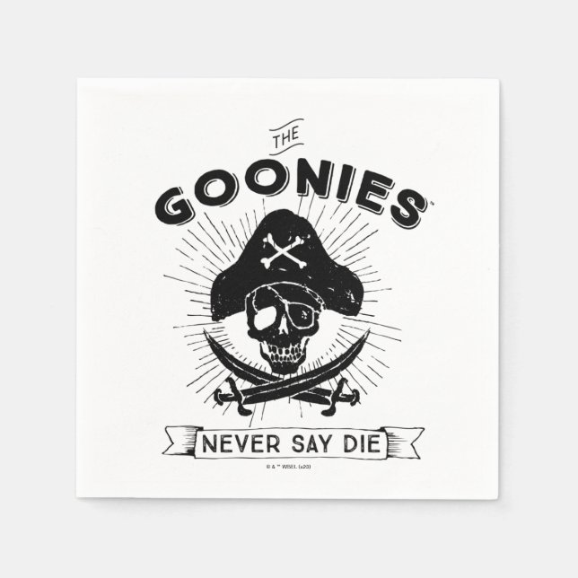 The Goonies "Never Say Die" Pirate Badge Napkin (Front)