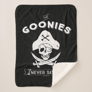 The Goonies "Never Say Die" Pirate Badge Sherpa Blanket