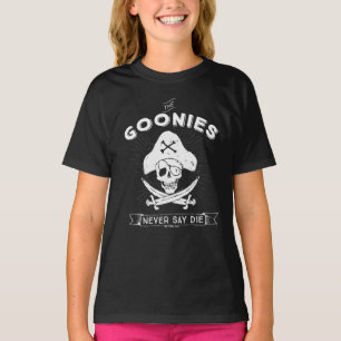 The Goonies "Never Say Die" Pirate Badge T-Shirt