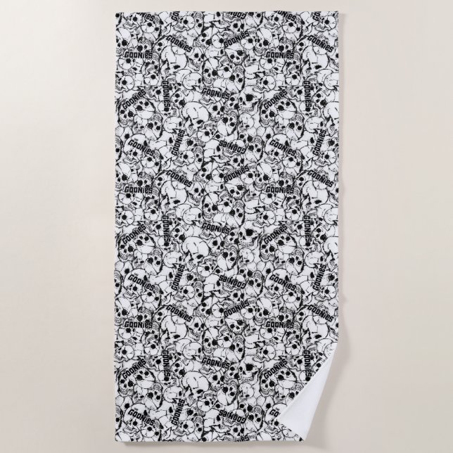 The Goonies One-Eyed Willy Skull Pattern Beach Towel (Front)