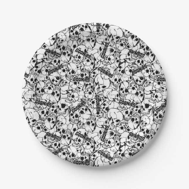 The Goonies One-Eyed Willy Skull Pattern Paper Plate (Front)