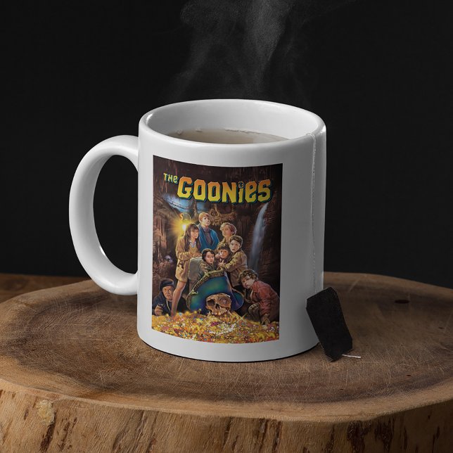 The Goonies One-Eyed Willy's Treasure Large Coffee Mug (Mug filled with tea)