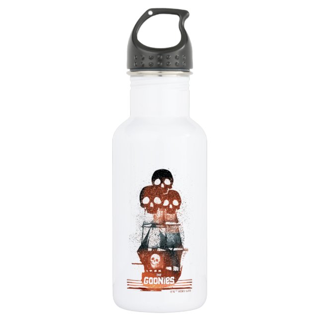 The Goonies Pirate Ship Silhouette Graphic 532 Ml Water Bottle (Front)