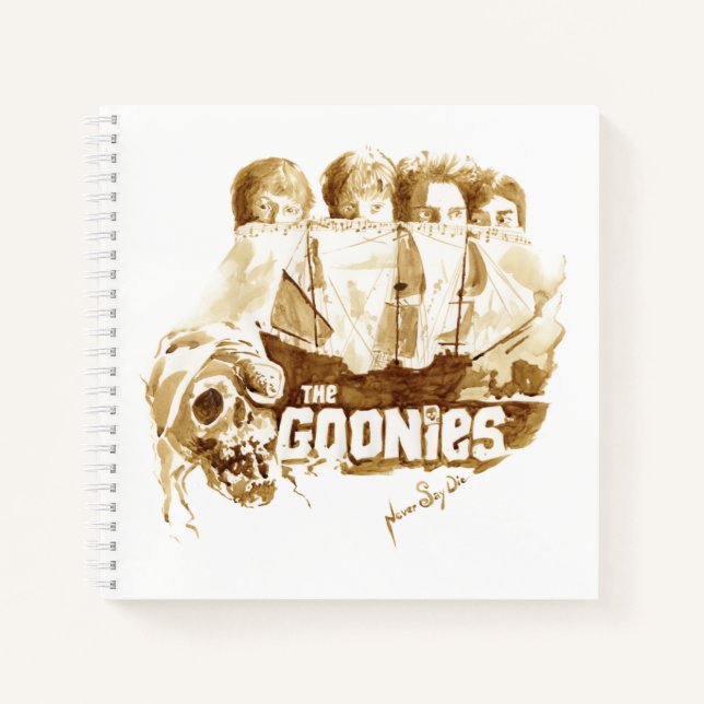 The Goonies Pirate Ship Watercolor Graphic Notebook (Front)