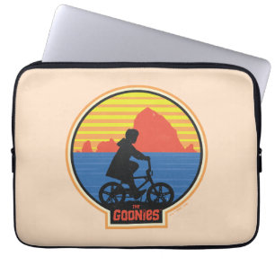 The Goonies Retro Mikey Riding Bike Graphic Laptop Sleeve