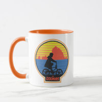 The Goonies Retro Mikey Riding Bike Graphic