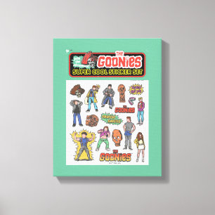 The Goonies Retro Sticker Sheet Graphic Canvas Print