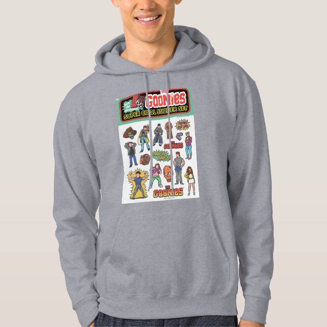 The Goonies Retro Sticker Sheet Graphic Hoodie (Front)