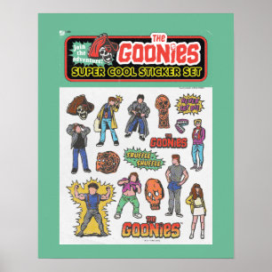 The Goonies Retro Sticker Sheet Graphic Poster
