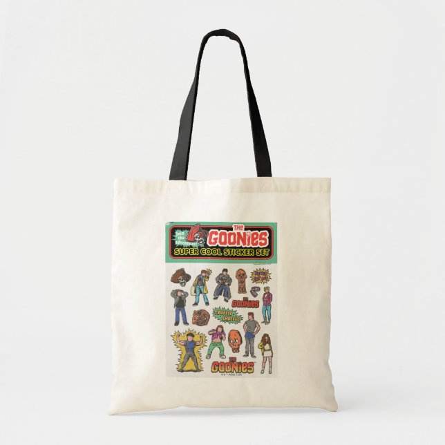 The Goonies Retro Sticker Sheet Graphic Tote Bag (Front)