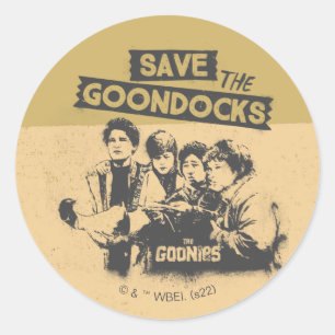 The Goonies "Save The Goon Docks" Classic Round Sticker