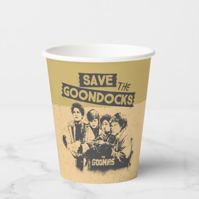 The Goonies "Save The Goon Docks" Paper Cups (Front)