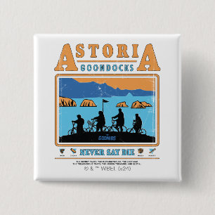The Goonies Silhouettes Over Astoria Goondocks 15 Cm Square Badge