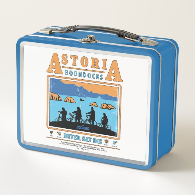 The Goonies Silhouettes Over Astoria Goondocks Metal Lunch Box (Front)