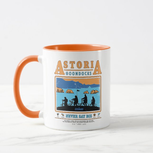 The Goonies Silhouettes Over Astoria Goondocks Mug (Left)