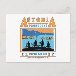 The Goonies Silhouettes Over Astoria Goondocks Postcard