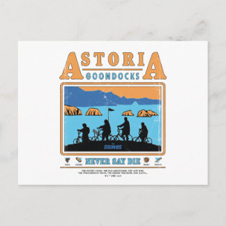 The Goonies Silhouettes Over Astoria Goondocks Postcard