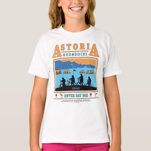 The Goonies Silhouettes Over Astoria Goondocks T-Shirt (Front)