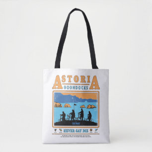 The Goonies Silhouettes Over Astoria Goondocks Tote Bag
