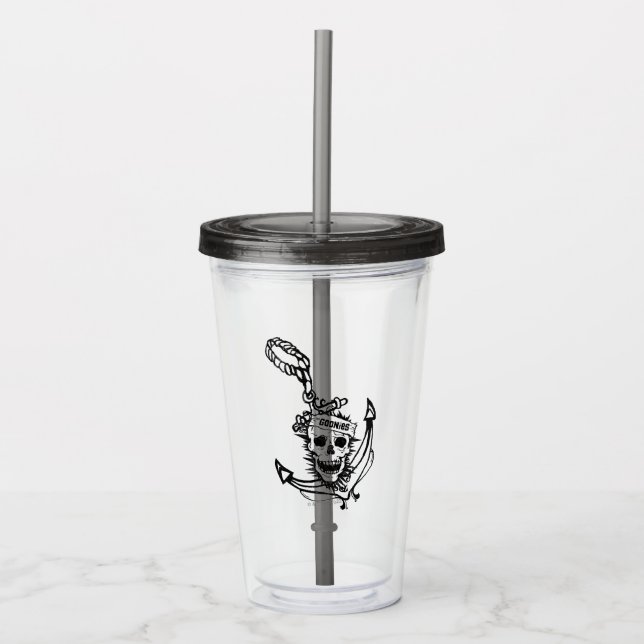 The Goonies Skull & Anchor Graphic Acrylic Tumbler (Front)