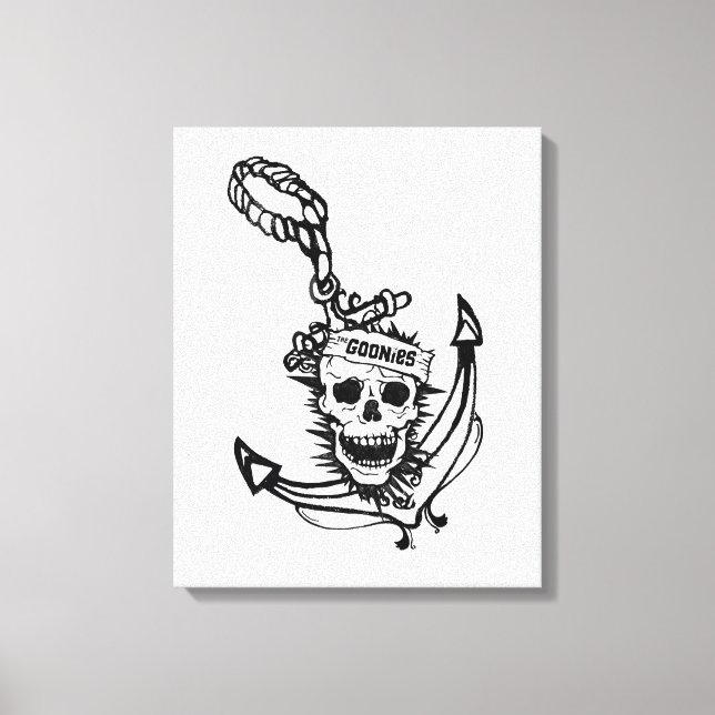 The Goonies Skull & Anchor Graphic Canvas Print (Front)