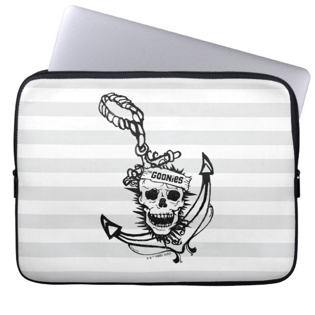 The Goonies Skull & Anchor Graphic Laptop Sleeve (Front)