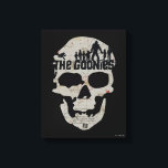 The Goonies Skull Silhouette Graphic Canvas Print<br><div class="desc">The Goonies | Check out this pirate skull outline,  featuring the silhouettes of the Goon Docks kids with Sloth!</div>