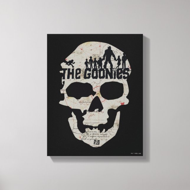 The Goonies Skull Silhouette Graphic Canvas Print (Front)