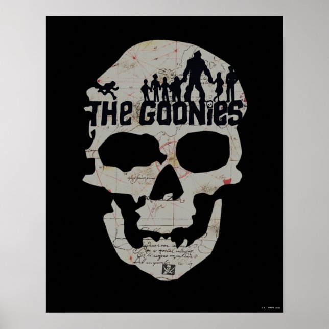 The Goonies Skull Silhouette Graphic Poster (Front)