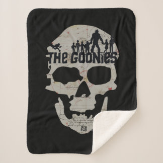 The Goonies Skull Silhouette Graphic Sherpa Blanket