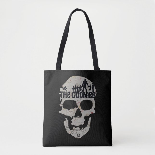 The Goonies Skull Silhouette Graphic Tote Bag (Front)