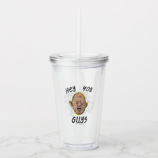 The Goonies Sloth Doodle "Hey You Guys" Acrylic Tumbler (Front)