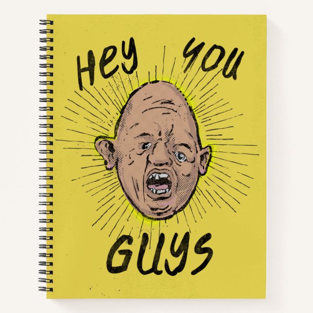 The Goonies Sloth Doodle "Hey You Guys" Notebook (Front)