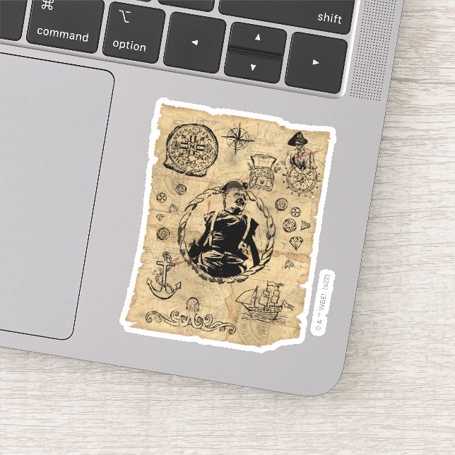 The Goonies Sloth Treasure Map (Detail)