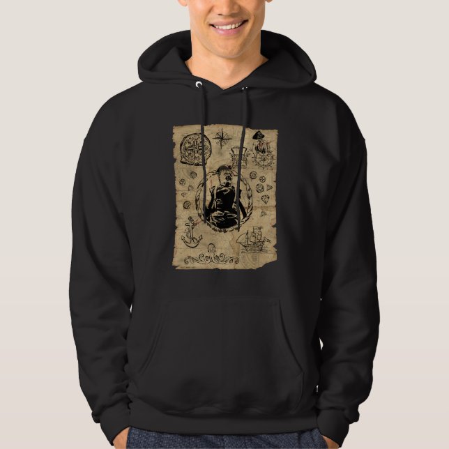 The Goonies Sloth Treasure Map Hoodie (Front)