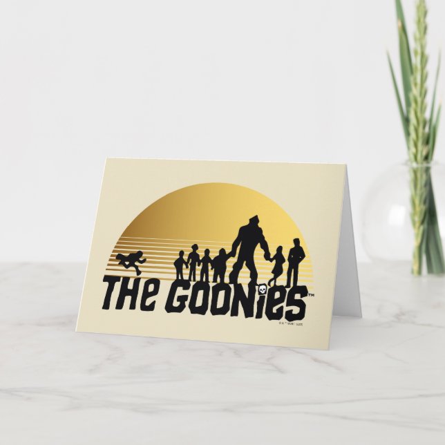 The Goonies Sunset Silhouette Graphic Card (Front)