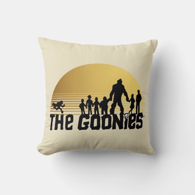 The Goonies Sunset Silhouette Graphic Cushion (Front)
