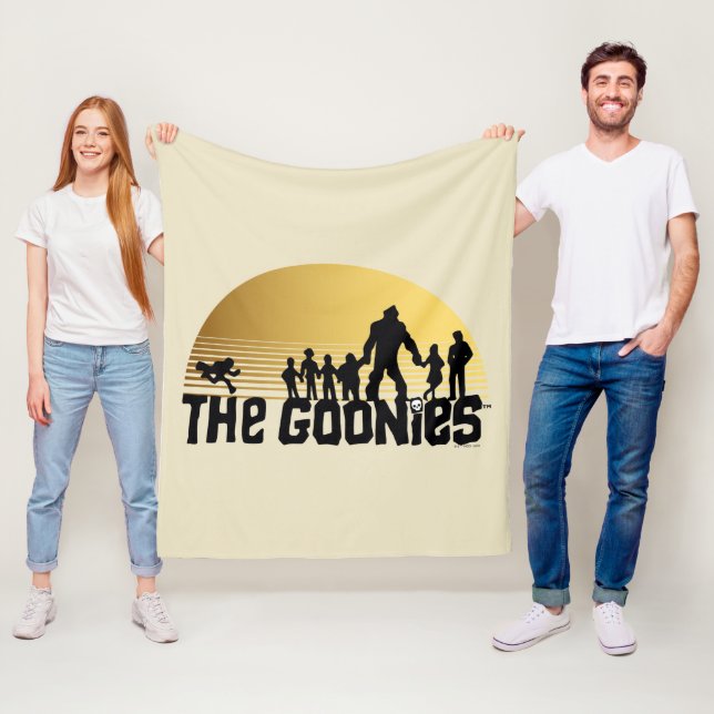 The Goonies Sunset Silhouette Graphic Fleece Blanket (In Situ)