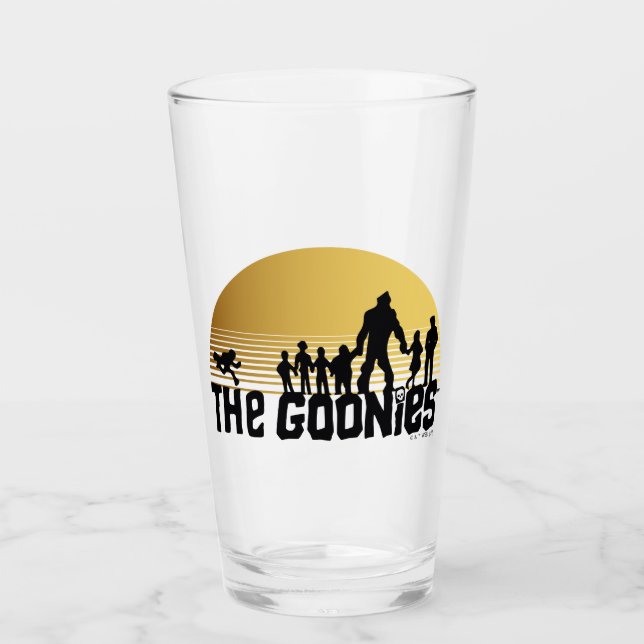 The Goonies Sunset Silhouette Graphic Glass (Front)