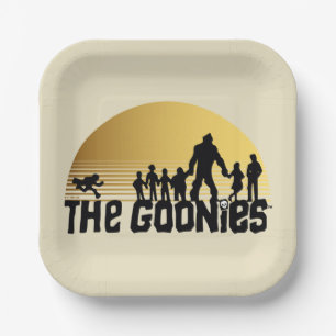 The Goonies Sunset Silhouette Graphic Paper Plate