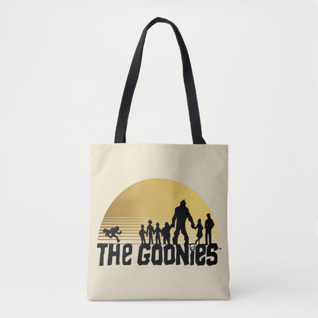 The Goonies Sunset Silhouette Graphic Tote Bag (Front)