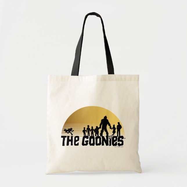 The Goonies Sunset Silhouette Graphic Tote Bag (Front)