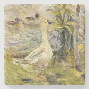 The Goose (by Berthe Morisot) Stone Coaster