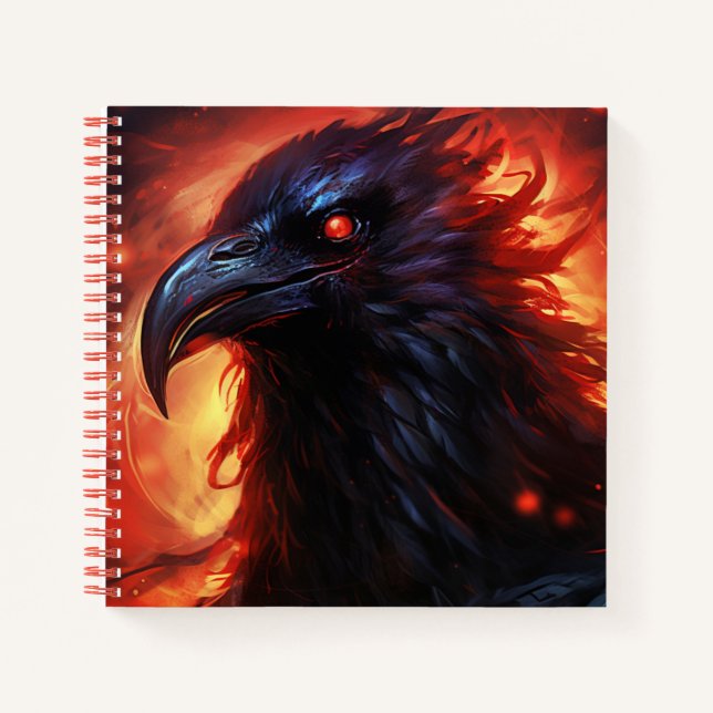 The Gorgeous Black Raven Notebook (Front)