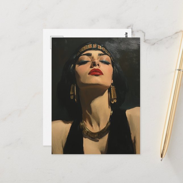 The Gorgeous Cleopatra  Postcard (Front/Back In Situ)