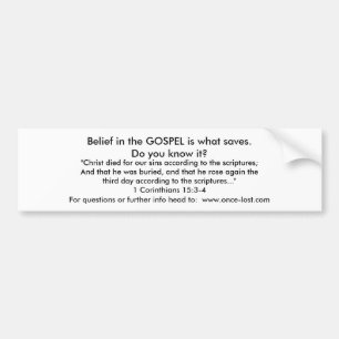 The Gospel Bumper Sticker