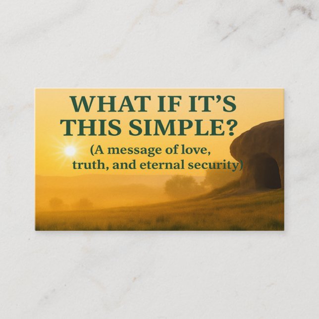 The Gospel Card : Grace That Saves (Front)