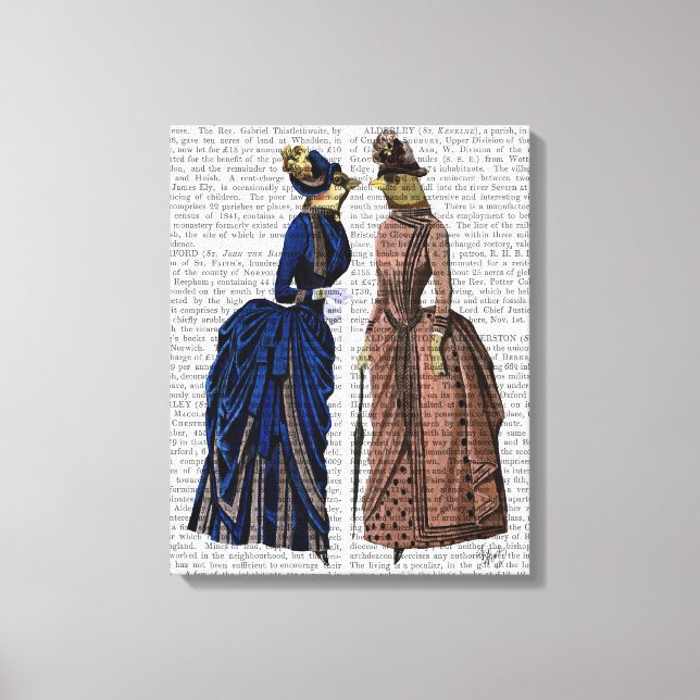 The Gossip Birds Canvas Print (Front)