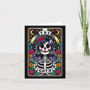 The Goth Funny Tarot Card Sarcastic Skeleton Skull