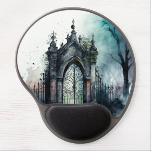The Gothic Cemetery Gate Series Design 11 Gel Mouse Mat